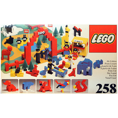 LEGO Zoo (with Baseboard) Set 258-1