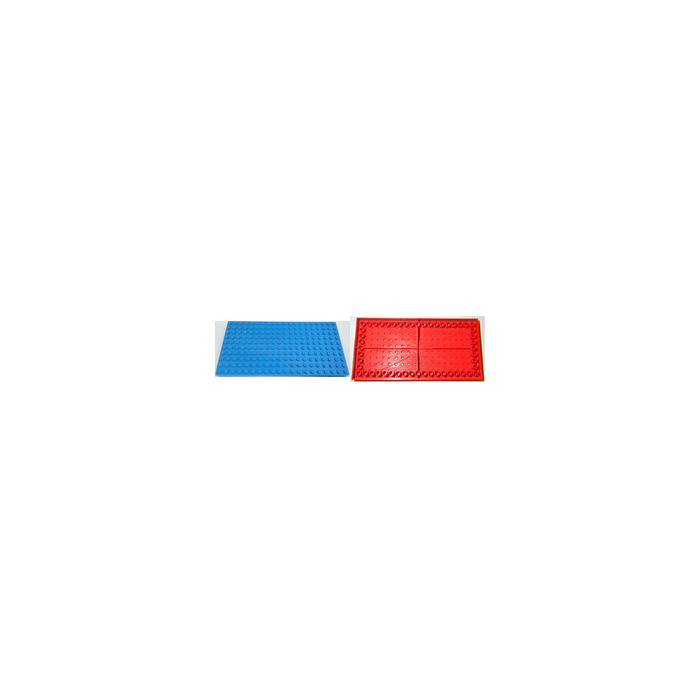 LEGO Baseplates, Red and Blue Set 842-1