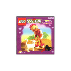 LEGO Girl with Two Cats Set 2858