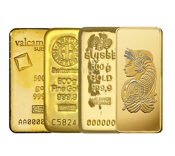 500 Gram Gold Bar