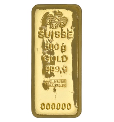 500 Gram PAMP Suisse Gold Bar