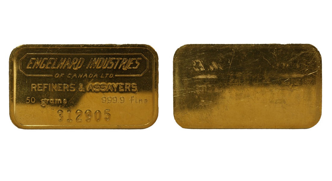 50 Gram Engelhard Gold Bar