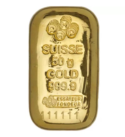 50 Gram PAMP Suisse Gold Bar