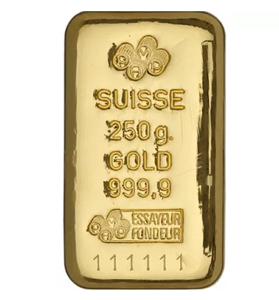 250 Gram PAMP Suisse Gold Bar