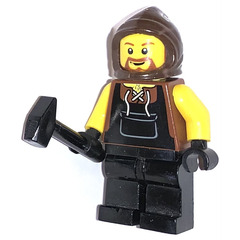 LEGO Kingdoms Advent Calendar Set 7952-1 Subset Day 1 - Blacksmith with Hammer