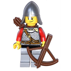 LEGO Kingdoms Advent Calendar Set 7952-1 Subset Day 21 - Lion Knight Scale Mail with Quiver and Crossbow