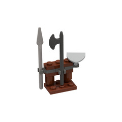 LEGO Kingdoms Advent Calendar Set 7952-1 Subset Day 3 - Weapons Rack