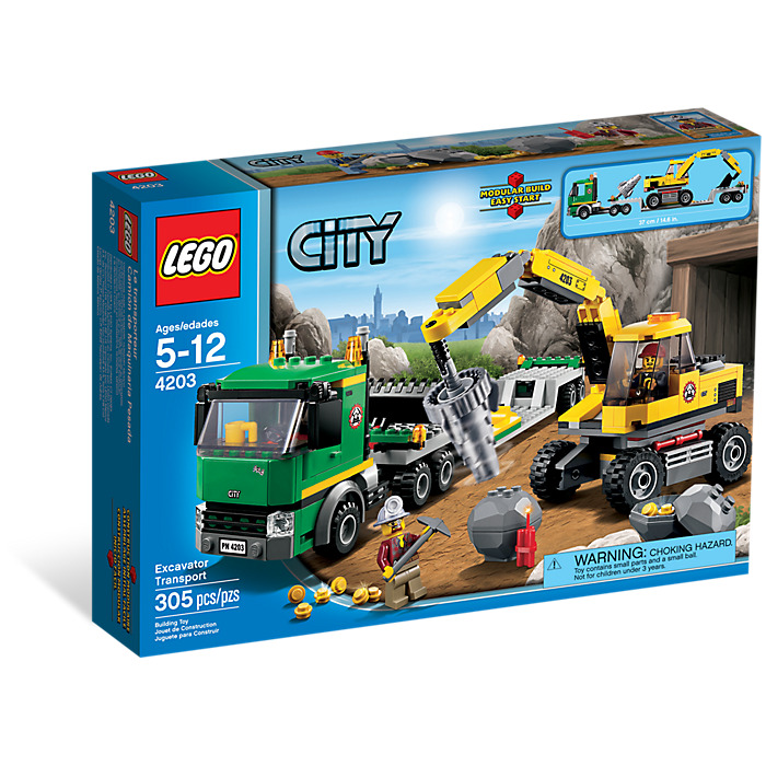 LEGO Excavator Transporter Set 4203