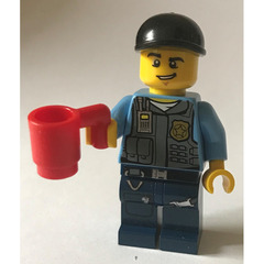 LEGO City Advent Calendar Set 60024-1 Subset Day 1 - Police Officer with Mug