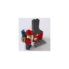 LEGO City Advent Calendar Set 7553-1 Subset Day 24 - Santa and Fireplace