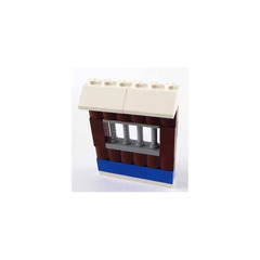 LEGO City Advent Calendar Set 7553-1 Subset Day 4 - Wall with Barred Window