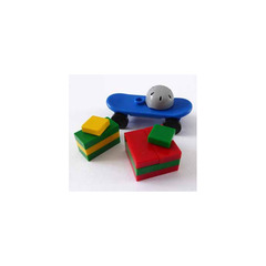 LEGO City Advent Calendar Set 7553-1 Subset Day 7 - Skateboard and Gifts