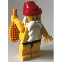 LEGO City Advent Calendar Set 2824-1 Subset Day 18 - Santa - almost naked - with Brush