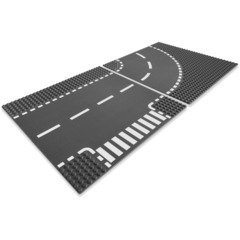 LEGO T-Junction & Curved Road Plates Set 7281