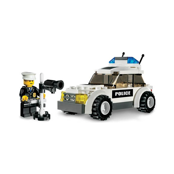 LEGO Police Car Set (Black/Green Sticker) 7236-1