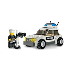 LEGO Police Car Set (Black/Green Sticker) 7236-1