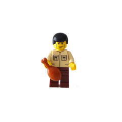 LEGO City Advent Calendar Set 7724-1 Subset Day 1 - Minifigure and Drumstick