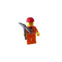 LEGO City Advent Calendar Set 7907-1 Subset Day 4 - Construction Worker and Pickaxe