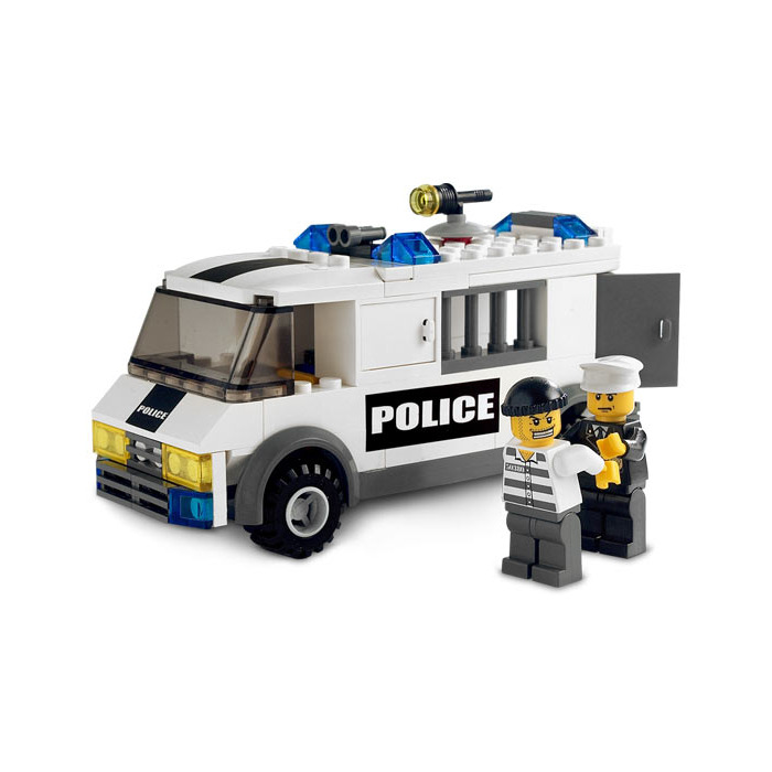 LEGO Prisoner Transport Set (Black/Green Sticker) 7245-1