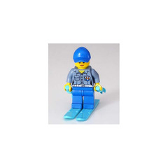 LEGO City Advent Calendar Set 60155-1 Subset Day 13 - Coast Guard Worker with Skis and Ski Poles