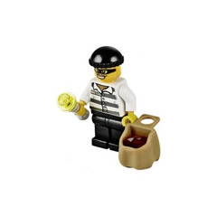 LEGO City Advent Calendar Set 60063-1 Subset Day 13 - Burglar with Bag and Flashlight