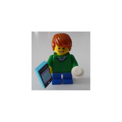 LEGO City Advent Calendar Set 60099-1 Subset Day 7 - Boy with Snowball and Smartphone