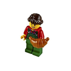 LEGO City Advent Calendar Set 60063-1 Subset Day 5 - Girl with Croissant