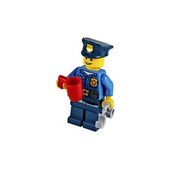 LEGO City Advent Calendar Set 60063-1 Subset Day 18 - Policeman with Cup and Handcuffs