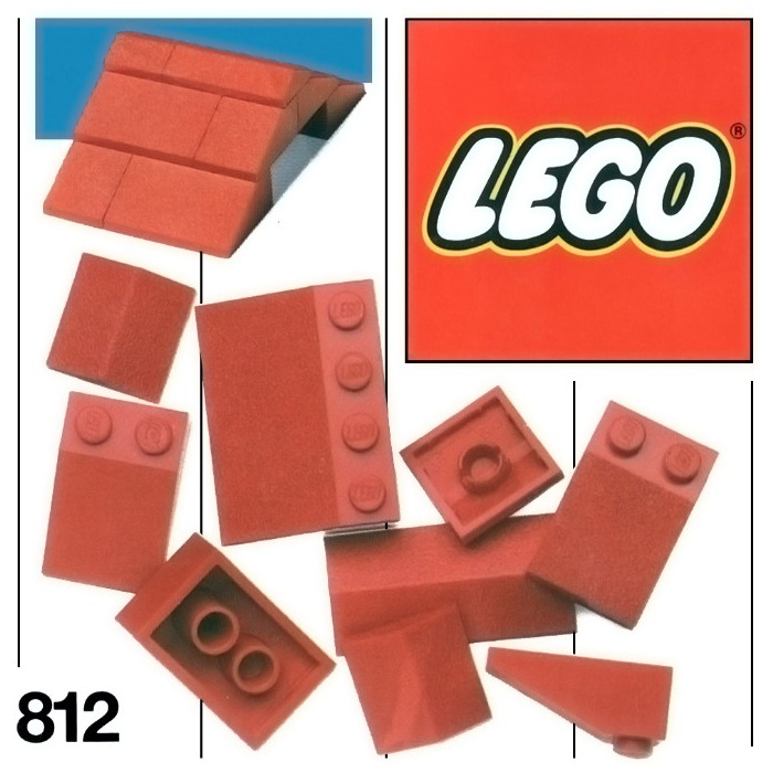 LEGO Red Roof Bricks Set 812-2