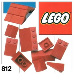 LEGO Red Roof Bricks Set 812-2