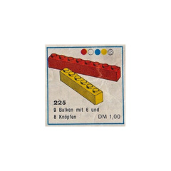 LEGO Brick Pack, 1 x 6 and 1 x 8 Set 225