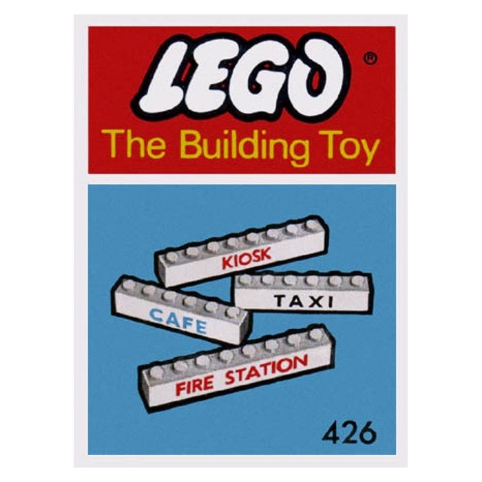 LEGO 7 Named Beams Set 426-1