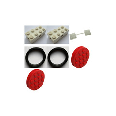 LEGO Large Wheels with accessories Parts Pack Set 901-2
