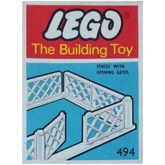 LEGO Gates and Fence, White (The Building Toy) Set 494-2