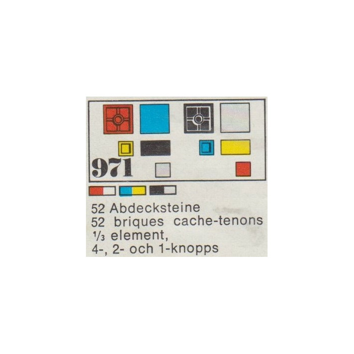 LEGO Assorted Tiles (x52) Set 971