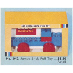LEGO Jumbo Brick Pull Toy Set 042