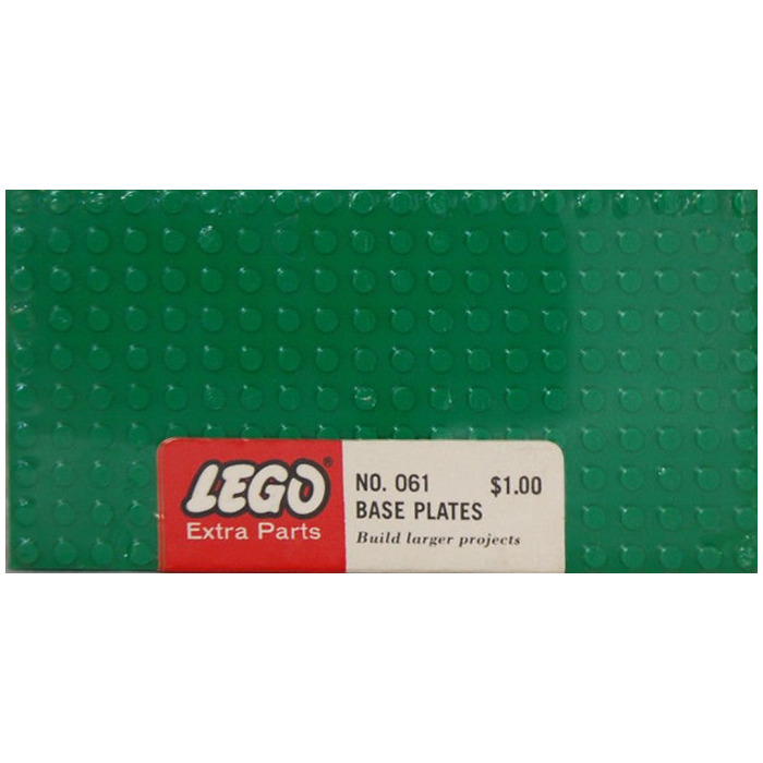 LEGO 5 - 10X20 base plates - Green Set 061-1