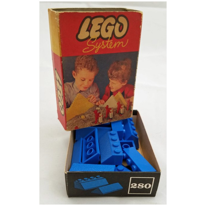 LEGO Sloping Roof Bricks Set (Blue) 280-2