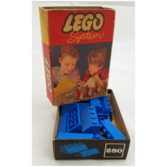 LEGO Sloping Roof Bricks Set (Blue) 280-2