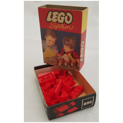 LEGO Sloping Roof Bricks Set (Red) 281-1