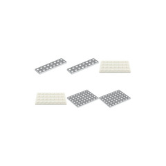 LEGO White building plates Set 964