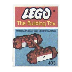 LEGO Train Couplers and Wheels (The Building Toy) Set 403-2