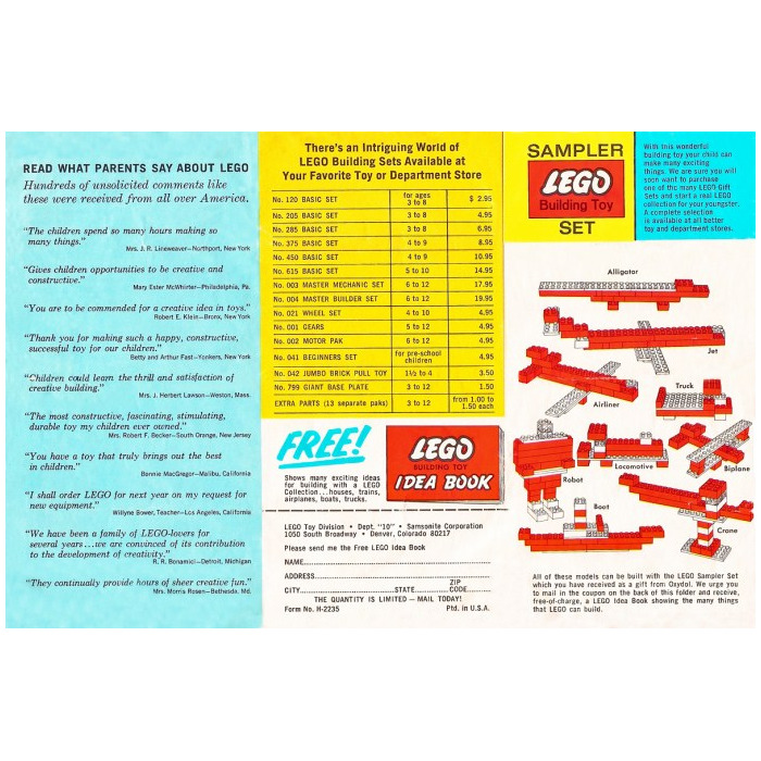 LEGO Sampler Set Oxydol SAMPLER