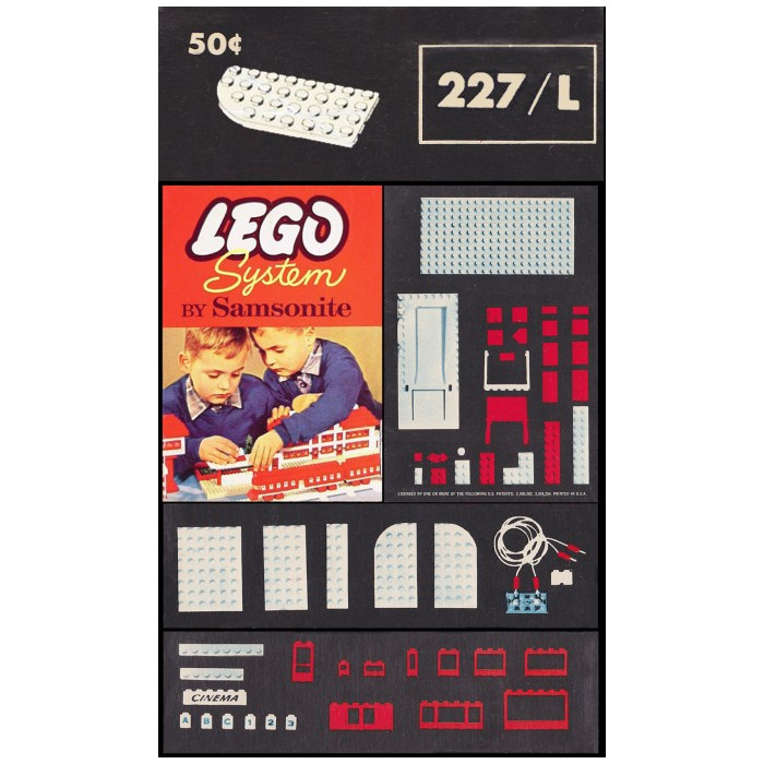 LEGO 4 x 8 Left Curve Plates Set 227.L