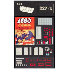 LEGO 4 x 8 Left Curve Plates Set 227.L