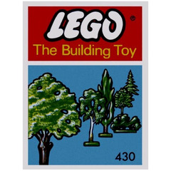 LEGO Six Trees and Bushes (The Building Toy) Set 430-2