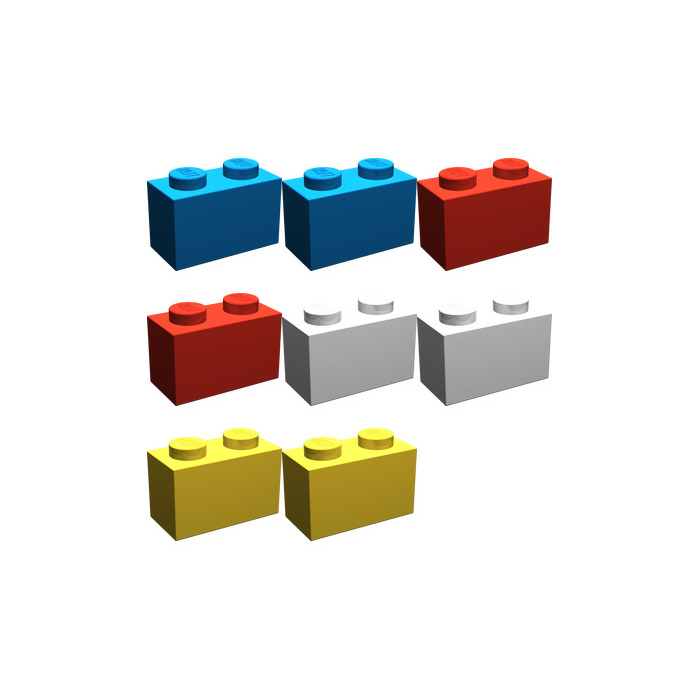 LEGO 1 x 2 Bricks Set 1220-2