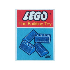 LEGO Slopes and Slopes Double 2 x 4, Blue (The Building Toy) Set 480-5