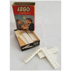 LEGO White Plates 2 x 8 (x8) Set 229.1