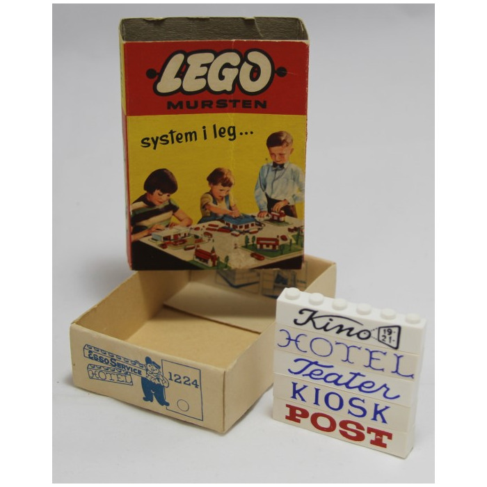 LEGO 8 Danish Named Beams Set 1224.1